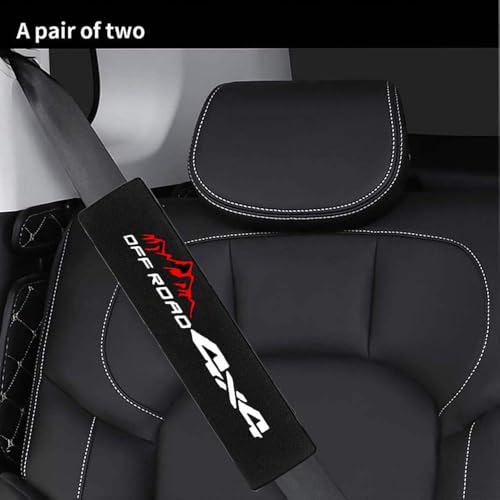 2 Pack 4x4 Off Road Soft and Comfortable Car Seat Belt Pads,Embroidered Logo Car Seat Belt Pads Safety Belt Strap Luggage Shoulder Pad - color: 4x4