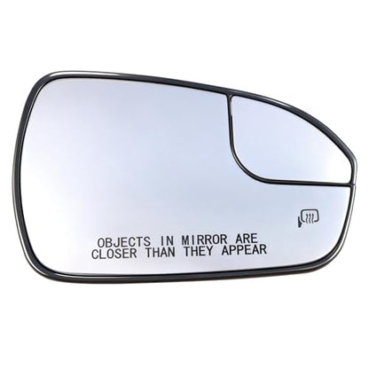 Passenger Side Mirror Replacement for 2013-2020 Ford Fusion, Right Side View Heated Convex Mirror with Blind Spot Rear Holder, Replace DS7Z17K707B - size: Right
