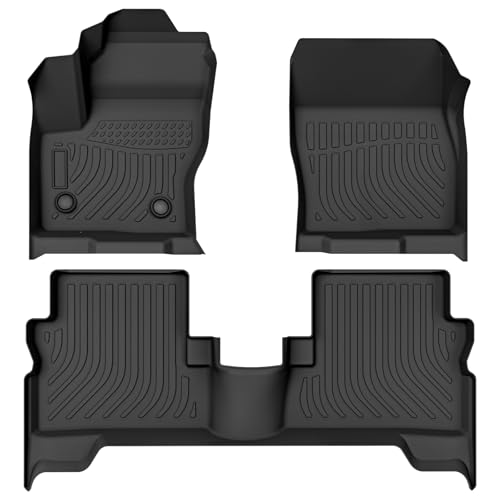All Weather Floor Mats for 2013-2019 Ford Escape & 2013-2018 Ford C-Max, 3D Heavy Duty TPE Protection 1st & 2nd Row Full Set Rubber Floor Liners (2013-2019 Escape 2013-2018 C-Max) - color: 2013-2019 Escape 2013-2018 C-Max