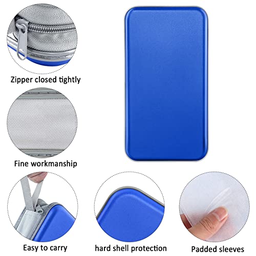 Siveit CD Case, DVD Case Holder 96 Capacity Hard Plastic CD DVD Disc Cases Storage Binder Wallet for Car Home Office Travel (Blue) - color: Blue