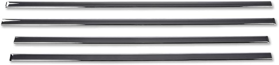 PIT66 Side Door Body Molding Trims 4 Pcs Compatible with Chevy Silverado 1500 Crew Cab 2500/3500 Crew Cab 2014-2018, Fit GMC Sierra 1500 2500 3500 Crew Cab 2014-2018 Chrome