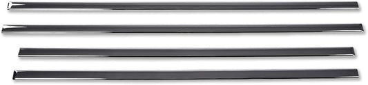 PIT66 Side Door Body Molding Trims 4 Pcs Compatible with Chevy Silverado 1500 Crew Cab 2500/3500 Crew Cab 2014-2018, Fit GMC Sierra 1500 2500 3500 Crew Cab 2014-2018 Chrome