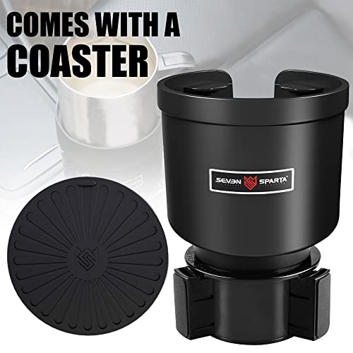 Upgraded Car Cup Holder Expander Adapter with Offset Adjustable Base, Compatible with Yeti 14/24/36/46oz Ramblers, Hydro Flasks 32/40oz, Other Large Bottles Mugs in 3.5"-4.0", 1 Pack - color: Black, size: Large*1