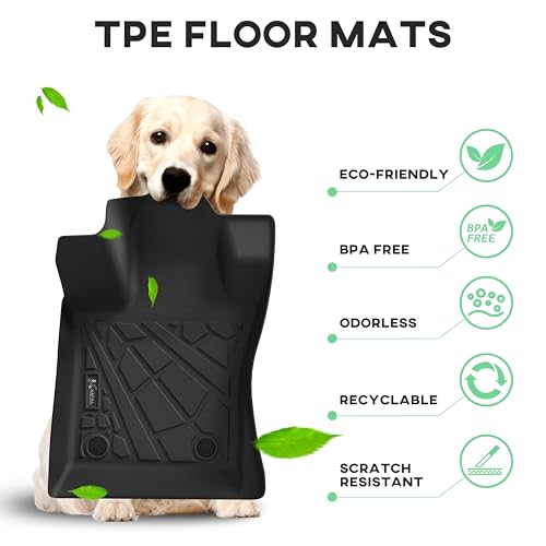 KARPAL Floor Mats & Cargo Liner for 2017-2025 2026 Jeep Compass, All Weather TPE Custom Fit Floor Liners Car Mats Accessories, Front & 2nd Row & Cargo Mat - style: 2017-2026 | For Jeep Compass | 1st & 2nd Row & Cargo
