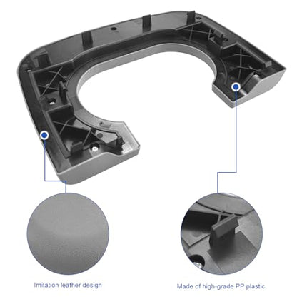 Center Console Cover Cup Holder Armrest Replacement Pad Compatible with Ford F150 1997-2003 Grey (Hard Plastic NOT Padded) - color: Grey, size: 1997-2003