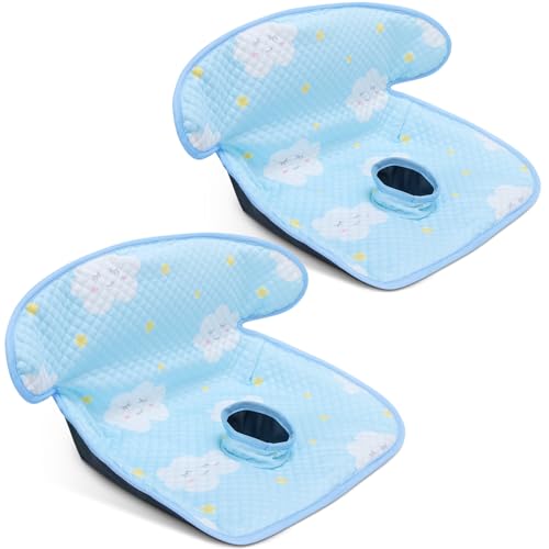 COOLBEBE Car Seat Protector for Potty Training, 2 Pack Dry Waterproof Car Seat Liner Toilet Training for Baby Infant Toddler, Piddle Pads Cover Car Seat Pad for Strollers & Carseat (Blue,2PC) - color: Blue, size: 2 Pack