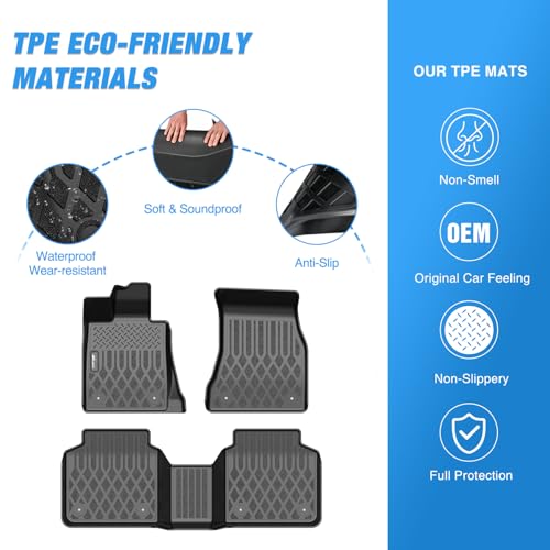 Nilight TPE Floor Mats for BMW 740i 750i M 760i xDrive (G12) 2016 2017 2018 2019 2020 2021 2022 2023 All Weather Custom Fit Heavy Duty Floor Liners - color: 2016-2023 BMW 7 Series