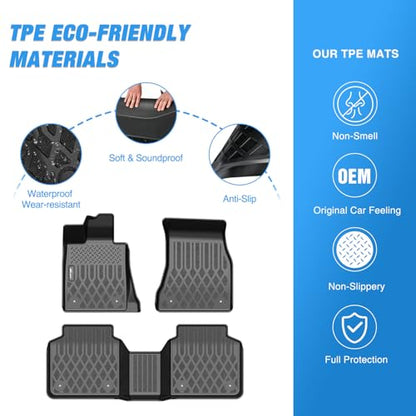Nilight TPE Floor Mats for BMW 740i 750i M 760i xDrive (G12) 2016 2017 2018 2019 2020 2021 2022 2023 All Weather Custom Fit Heavy Duty Floor Liners - color: 2016-2023 BMW 7 Series