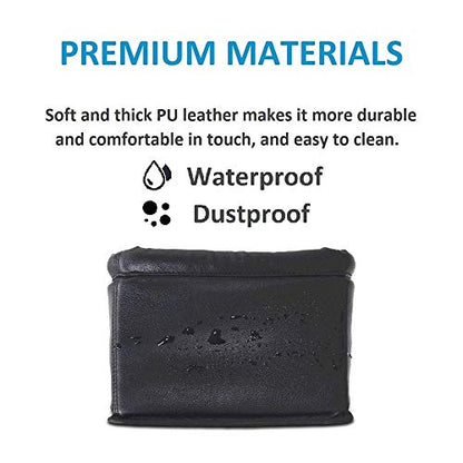 Leather Car Trash Can, Luxury Car Organizer, Leakproof Garbage Can for Car and Trucks, Black - color: Black