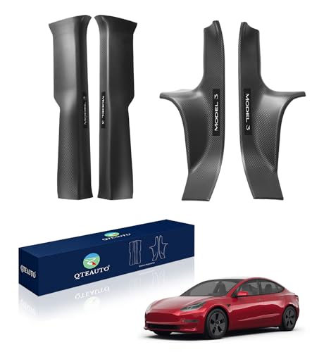 PM Auto Door Sill Trim Protector for Tesla Model 3 Highland 2023-2025 Accessories Scuff Plate Hallway Protector Vehicles Automotive Door Entry Guard Accessories 2025 2026 Refresh