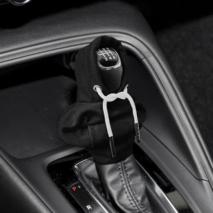 Gear Shift Hoodie, Shifter Hoodie, Funny Car Gear Shift Protector Cover, Automotive Interior Cute Gadgets Fashionable Mini Sweater Shifter Stick Knob Cover Universal for Most Vehicles (Black) - color: Black