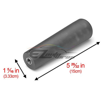 EZAUTO WRAP Black Shift Knob Stick Frosted Matte Crystal Bubble Long Throw Gear Shifter 15cm - color: Matte Black, size: 15cm