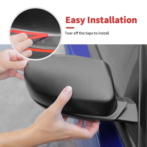 Side Mirror Cover Cap Cover Compatible with 2010-2026 Dodge Charger/for Chrysler 300 300C, Rear View Mirror Cover Caps(Matte Black)