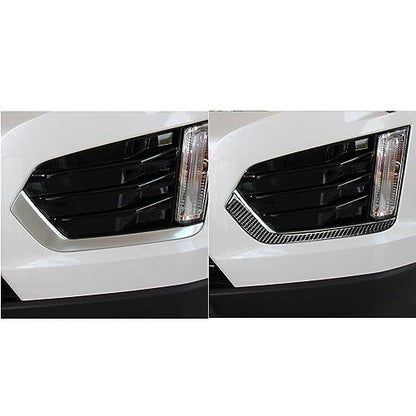 NVCNX Real Premium Carbon Fiber Compatible with Cadillac XT5 2017-2025 2018 2019 2020 2021 2022 2023 2024 Car Fog Light Eyebrow Fog Lamp Eyelid Cover Sticker Decal Exterior Trim Accessories Black - color: For 2017-2024 Xt5 Fog Light Trim