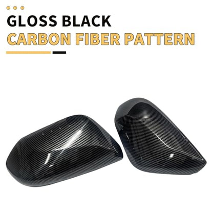 MAXDOM Side Mirror Caps Compatible with Toyota Camry (Carbon Fiber Pattern-Orginal Style, 2018-2025) - color: Carbon Fiber Pattern-Orginal Style
