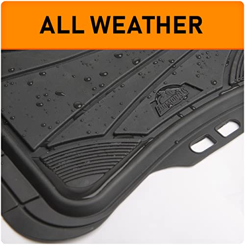 Armor All 3-Piece All-Season Floor Mats, Universal Fit Mats for Cars, Trucks, SUVs — Black
