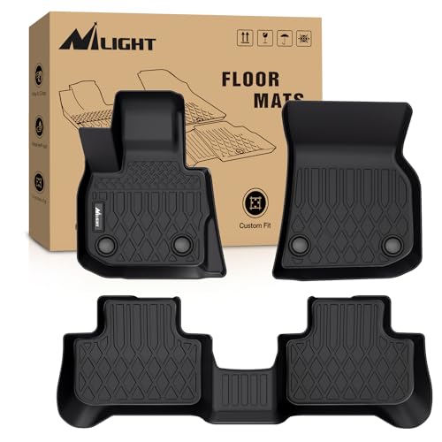 Nilight TPE Floor Mats for BMW X3 30i M40i 30e 2018 2019 2020 2021 2022 2023 2024/2019-2024 BMW X4 M M40i xDrive30i, All Weather Custom Fit Heavy Duty Floor Liners - color: 2018-2024 BMW X3 X4