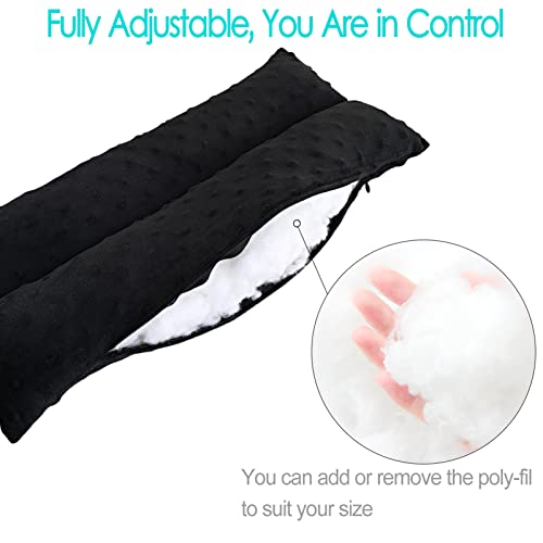 Hysterectomy Pillow Abdominal Post Surgery Pillows with Pocket Comfort for Ice Heat Packs Tummy Tuck Belly Incision Recovery Seatbelt Gifts Women Patients Minky Dot Black - color: Dotblack