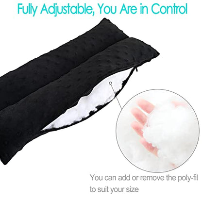 Hysterectomy Pillow Abdominal Post Surgery Pillows with Pocket Comfort for Ice Heat Packs Tummy Tuck Belly Incision Recovery Seatbelt Gifts Women Patients Minky Dot Black - color: Dotblack