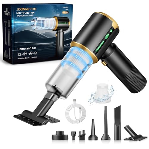 Cordless Car Vacuum Cleaner: Handheld Vacuum with 16000Pa Strong Suction, Brushless Motor & HEPA Filter, 7-in-1 Cleaning Kit, Type-C Charging for Home Office Car Pet