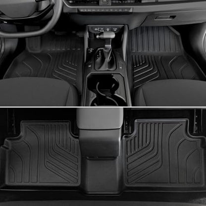 Floor Mats for Kia K4 2025-2026, All Weather Floor Mats Trunk Cargo Liner and Door Sill Guards Accessories, Full Coverage Set - size: For Kia K4 | 2025-2026