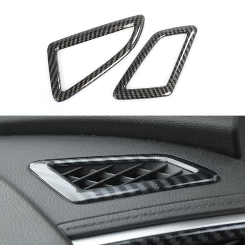 YINGTUU for Honda Civic 10th Gen 2016 2017 2018 2019 2020 2021 Accessories Car Dashboard AC Vent Decorative Sticker Carbon Fiber Pattern - color: Air a/C Vent Outlet Cover
