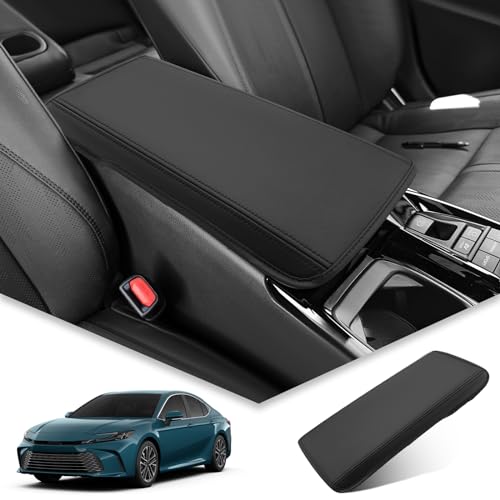 BIBIBO for 2025 2026 Toyota Camry Center Console Armrest Cover 2025 2026 Toyota Camry Arm Rest Cover 2025 Toyota Camry Accessories 2025 Camry Armrest - color: Black-for 2025+Camry