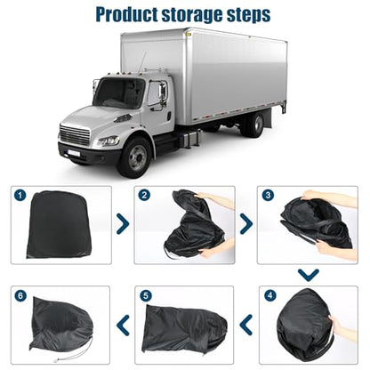 Side Window Sun Shade for Freightliner Business Class M2 S22002-2026, Custom Fit 210T Reflective Sunshade for Semi Truck, 6-Layer Heat Insulation Privacy Protector, Block 99% UV Rays, 2PCS - size: Freightliner Business Class M2 S2 2002-2026
