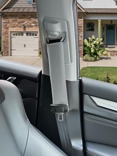 GAMPRO 2-Pack Universal Car Seat Belt Shoulder Pad Cover - Soft &Breathable Strap Cover for Adults and Kids (2Gray) - color: Gray
