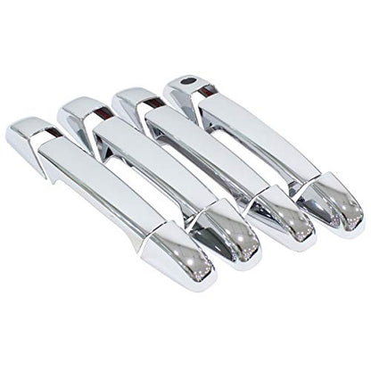 NewYall Pack of 4 Chrome Door Handle and 2 Upper Half Mirror Cover for Chevrolet Avalanche Suburban Tahoe 2007-2013