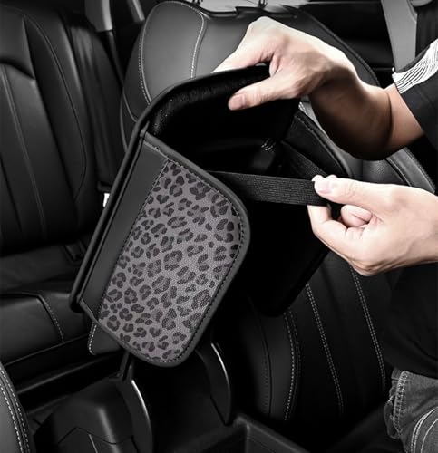 Auto Center Console Pad PU Leather Car Armrest Seat Box Cover Protector Universal Fit (Dark Gray) - color: Dark Gray
