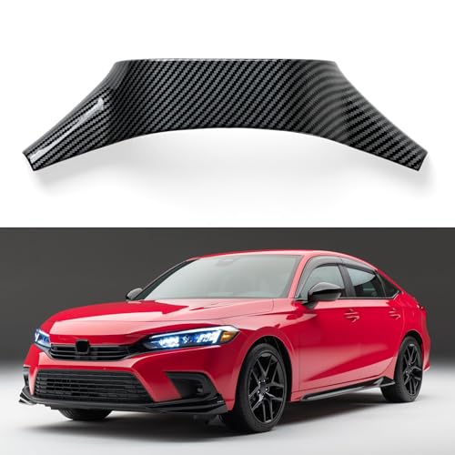 for Honda Civic 2022 2023 2024 11th Gen Accessories ABS Carbon Fiber Decals Interior Stickers - color: Steering Wheel Back Cover