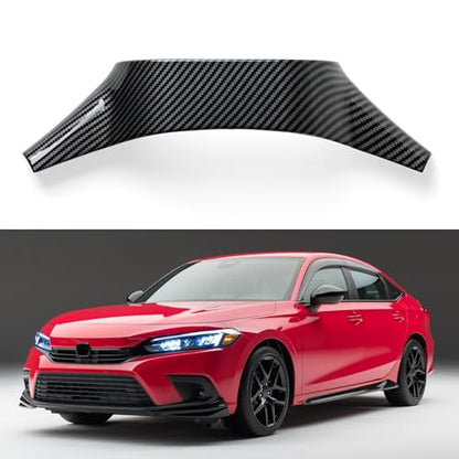 for Honda Civic 2022 2023 2024 11th Gen Accessories ABS Carbon Fiber Decals Interior Stickers - color: Steering Wheel Back Cover