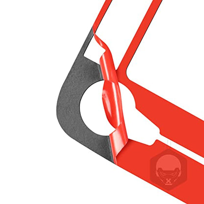 Red Carbon Fiber Color Center Dash Radio Audio Control Panel Cover Navigation Frame Trim Compatible with Dodge Ram 1500/2500/3500 2013 2014 2015 2016 2017 2018, Style B - color: Red 18