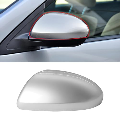 Compatible with Mazda 2/Mazda 3 2010-2013 Left Driver Side Mirror Cap Cover, Door Rearview Left Side View Mirror Cover Replacement for Mazda, Silver - color: Mazda 3 Mirror Cover Silver-Left
