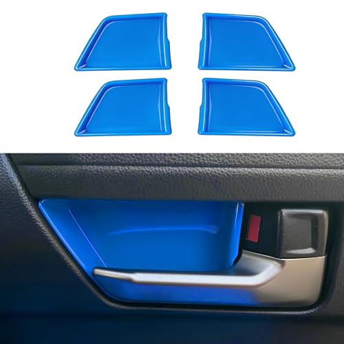 ABS Door Handle Inner Bowl Cover for Toyota Tacoma 2024 2025 2026 Interior Accessories for 4Runner 2025 2026 Center Console Decor Trim Frame (Light Blue, Inner Door Bowl Cover) - color: Light Blue, size: 4 x Inner Handle Cover