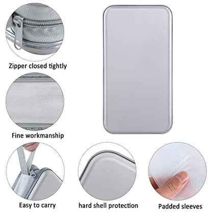 CD Case, Siveit DVD Case Holder 96 Capacity Hard Plastic CD DVD Disc Cases Storage Binder Wallet for Car Home Office Travel (Grey) - color: Silver
