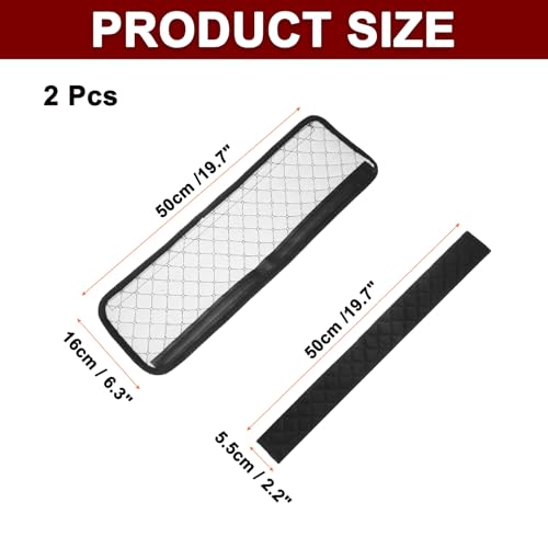 HARFINGTON 2pcs Shoulder Strap Cushions 19.7 Inch Car Seat Belt Pads Cover Auto Seatbelt Strap Shoulder Pad Automotive Seat Belt Cushion Pad for Auto SUV Truck, Black - color: Black, size: 19.7 Inch