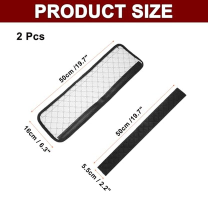 HARFINGTON 2pcs Shoulder Strap Cushions 19.7 Inch Car Seat Belt Pads Cover Auto Seatbelt Strap Shoulder Pad Automotive Seat Belt Cushion Pad for Auto SUV Truck, Black - color: Black, size: 19.7 Inch