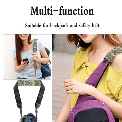 UNICEU Bohemian Animal Dog Paw Car Accessories Neoprene Comfort Car Seat Belt Shoulder Strap Pads, 2 Packs, Universal Auto Seatbelt Cover - color: Boho Dog Paw