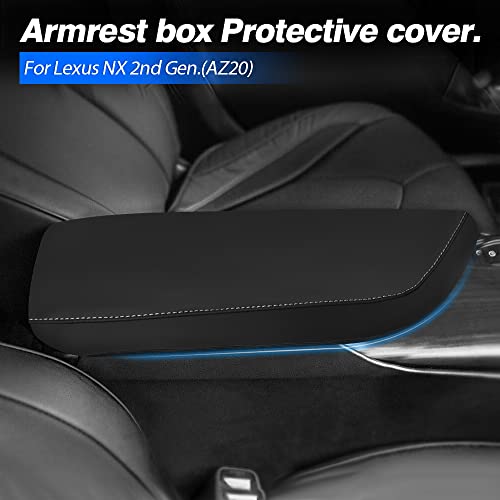 Autorder Center Console Cover for 2022 2023 2024 2025 Lexus NX NX 250/NX 350/NX 350h/NX 450h+ Accessories Armrest Cover Anti-Scratch Leather Middle Console Pad Armrest Protector - size: 2022-2025 Lexus NX