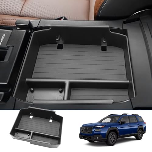 2026 Outback Center Console Organizer Tray For 2026 Subaru Outback (Wilderness/Premium/Limited/Touring/Limited XT/Touring XT) ABS Armrest Storage Insert Box 2026 Outback Accessories With Non-Slip Mats - color: Outback 2026 Center Console