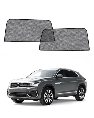 Car Window Shade for Vw Atlas 2018-2025,2 Pack UV & Glare Protection, Breathable Privacy Screen, Insect & Bug Blocker Magnetic Mesh Side Rear Sun Shades for Baby Camping, Napping & Travel - size: 2PC for Vw Atlas(2018-2025)