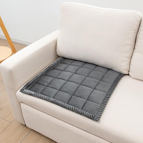 Couch Cover for Dogs Washable Pet Bed Fuzzy Pet Couch Covers Nonslip Couch Slipcover for Dogs, Kids, Pets Friendly Sofa Cover Loveseat Covers (Dark Gray, 21''x21''/Square) - color: Dark Gray, size: 21''x21''/Square