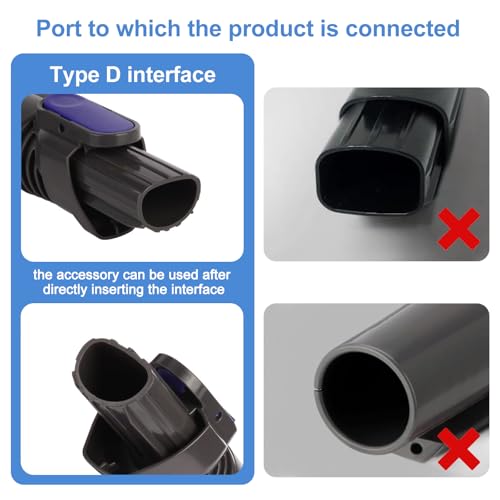 Garbage fighter Vacuum Crevice Tool & Removable 2-in-1 Brush & Horse Brush Replacement for Shark Pet Cordless Stick IX141 IZ462H IZ483H IZ363HT IZ361H IZ163H IZ362H for D-Shaped Vacuum