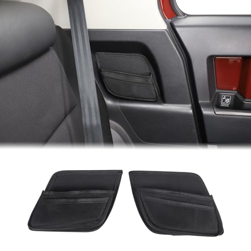 Aunginsy Car Rear Door Storage Pockets Box Compatible with Toyota FJ Cruiser 2007-2023 Car Rear Door Side Storage Bag Backseat Storage Box Rear Seat Panel Organizer Expansion Oxford Cloth Accessories - color: Storage Bag