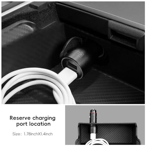 2021-2024 Tesla Model Y Center Console Organizer Tray Accessories Compatible with Model 3 (2021-2023) Storage Box Armrest Compartment Insert - size: 6PC(21-24) Tesla Model Y & (21-23) Tesla Model 3