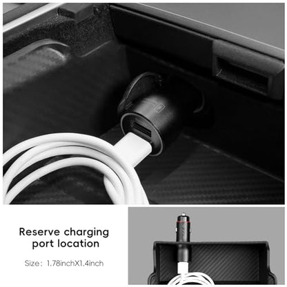 2021-2024 Tesla Model Y Center Console Organizer Tray Accessories Compatible with Model 3 (2021-2023) Storage Box Armrest Compartment Insert - size: 6PC(21-24) Tesla Model Y & (21-23) Tesla Model 3