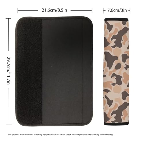 Duck Camo Car Seat Belt Cover Thickened 2-Pack Universal Car Seat Belt Pads Cover Anti-Slip Shoulder Strap Protect Universal Fit for Auto Truck Van SUV - color: Duck Camo