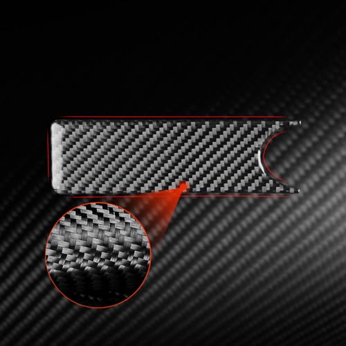 Parking Brake Cover Handbrake Panel Trim Stickers Decals Real Carbon Fiber Compatible with Hyundai Genesis Coupe 2013 2014 2015 2016 Interior Accessories - color: Handbrake Panel